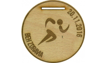 Dřevěná medaile Děvín
