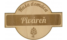 Dřevěný pivní tácek Bratislava