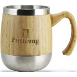 Nerezový půllitr s bambusovým dřevem Bolungarvík 400ml