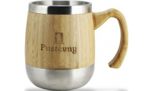 Nerezový půllitr s bambusovým dřevem Bolungarvík 400ml