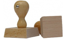 Čtvercové dřevěné razítko 25x25 mm