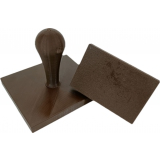 Čtvercové plastové razítko 100x100 mm
